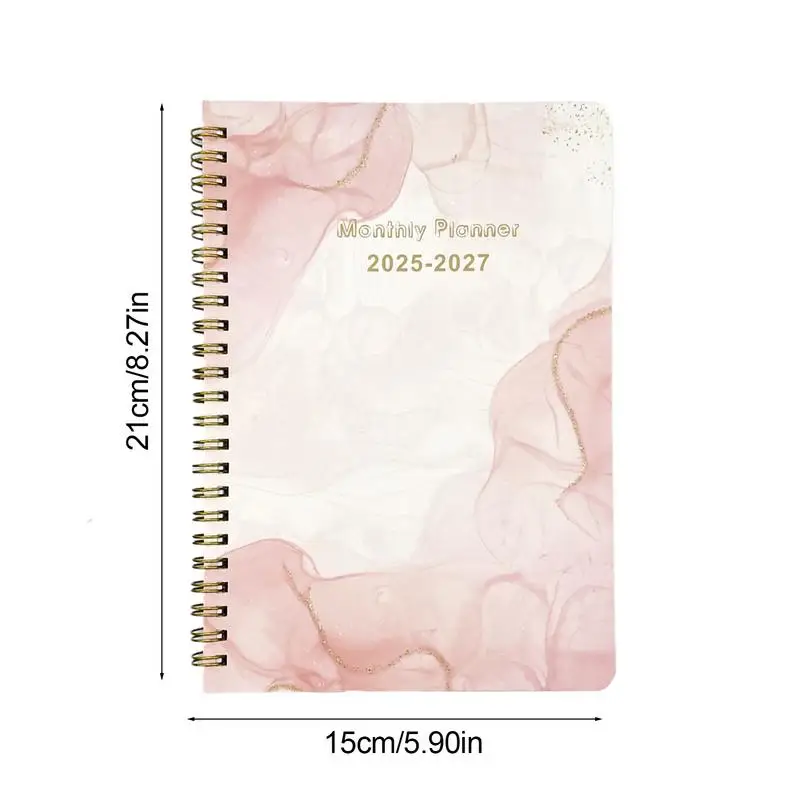 2025-2027 مخطط شهري دفتر مخطط الحياة الأسبوعية مخطط شهري حلزوني مخطط الحياة الأسبوعية للأطفال الطلاب المعلمين