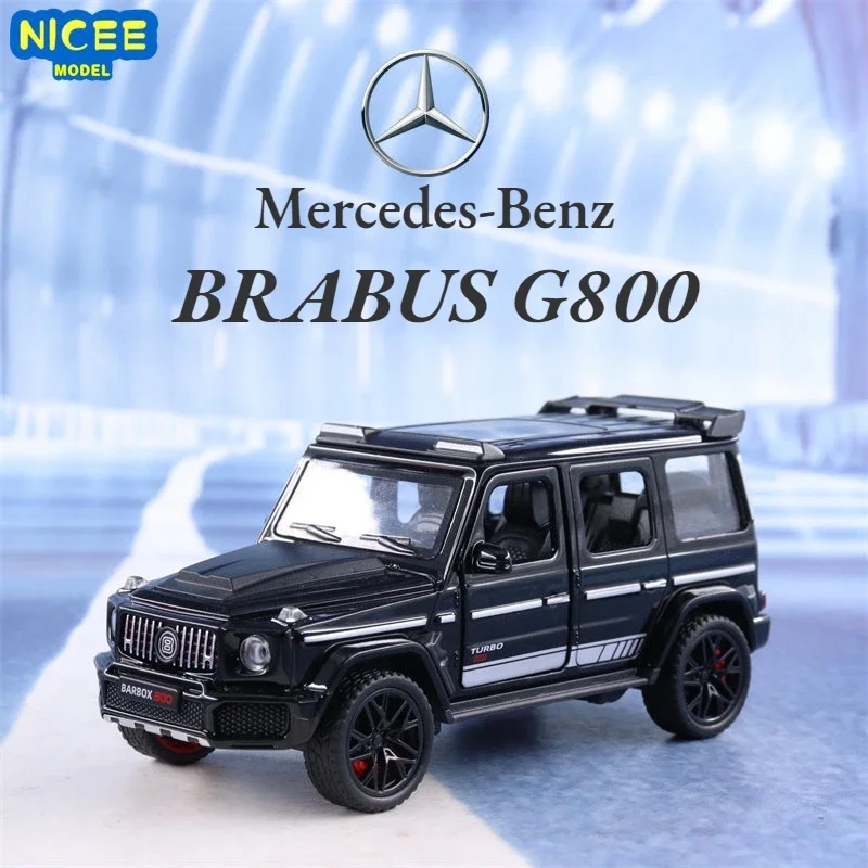 1:36 Mercedes Benz Brazus G800 Hoge Simulatie Diecast Metalen Legering Model Auto Geluid Licht Pull Back Collectie Kids Speelgoed Cadeau A532