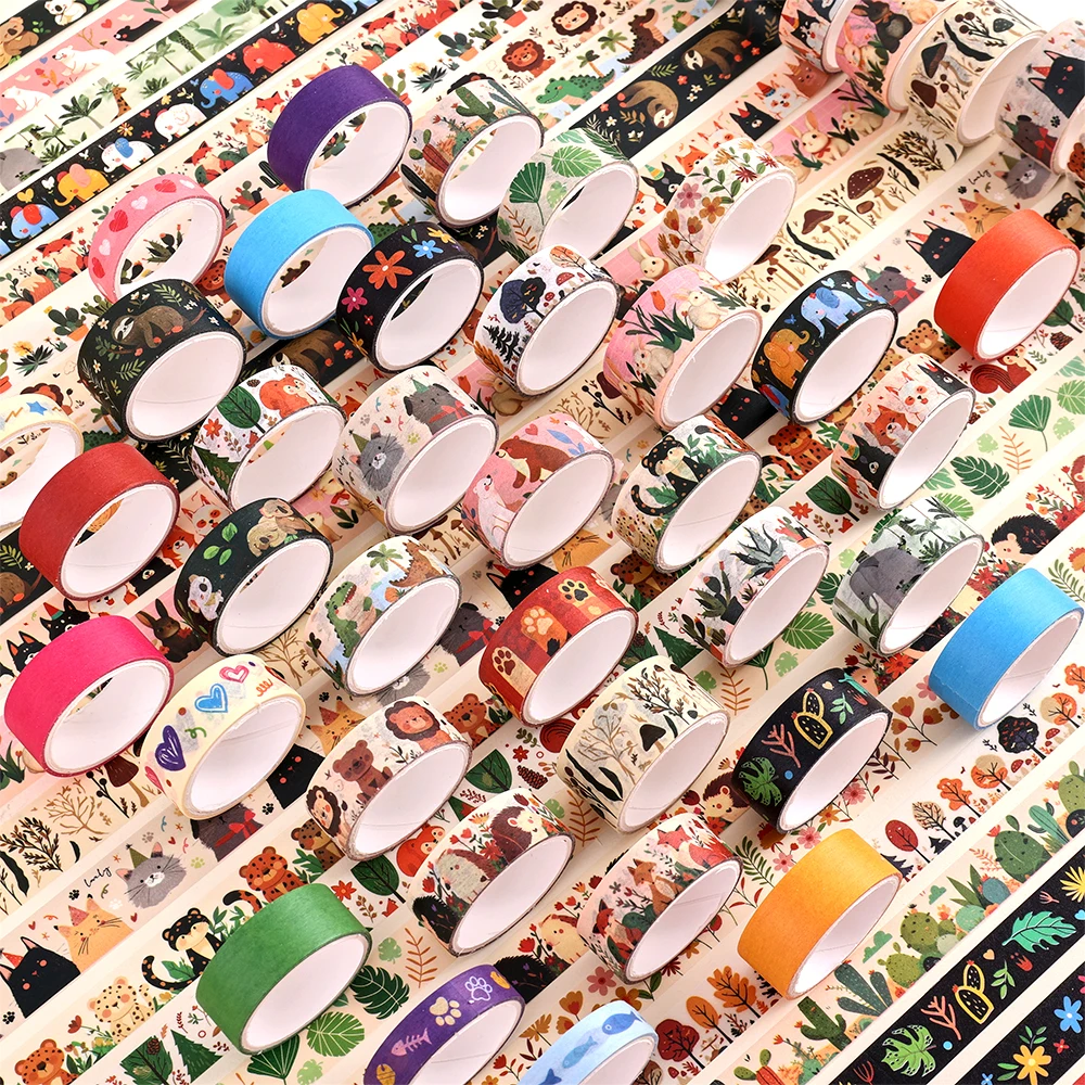 36 لفات خمر الحيوان حفلة اشي الشريط مجموعة 3 عرض أشرطة الزخرفية الرجعية ل سكرابوكينغ رصاصة المجلات Crafts بها بنفسك الحرف #4