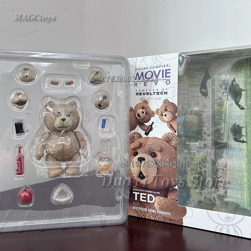 Boxed Teddy Bear Figure Figma 290 Movie TED 2 Ted Action Figure Model Toys Joint Movable Doll Creative Christmas Halloween Gifts