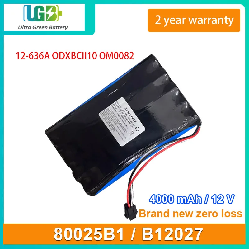 

UGB New Battery For 80025B1 B12027 Advisor 12-636A ODXBCII10 Also replaces OM0082 CDXSMTH10 Series 12V 4000mAh