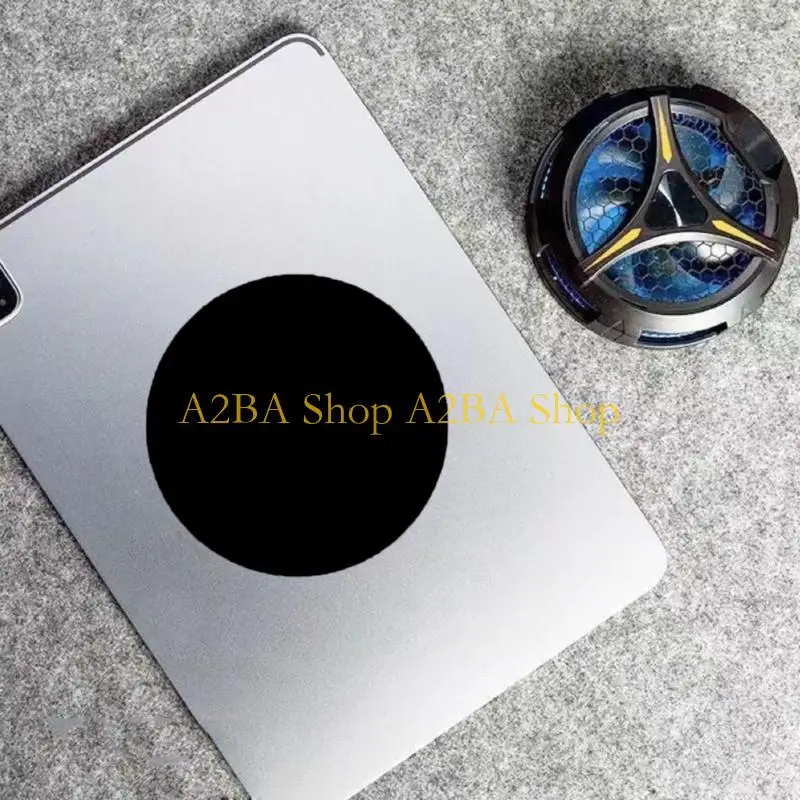 A2BA 6/9cm Metal Plate Sheets for Phone Tablet Universal Phone Cooling Fan Radiator Plate Sheet Sticker Rings Plate