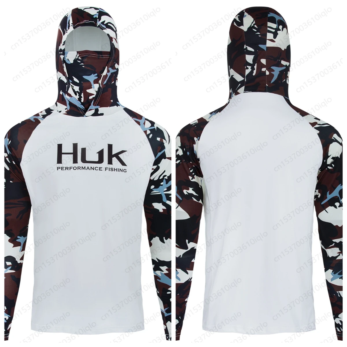 HUK قميص الصيد محايد طويلة الأكمام الملابس الأشعة فوق البنفسجية حماية البلوز الصيف الصيد جيرسي الأداء تي شيرت