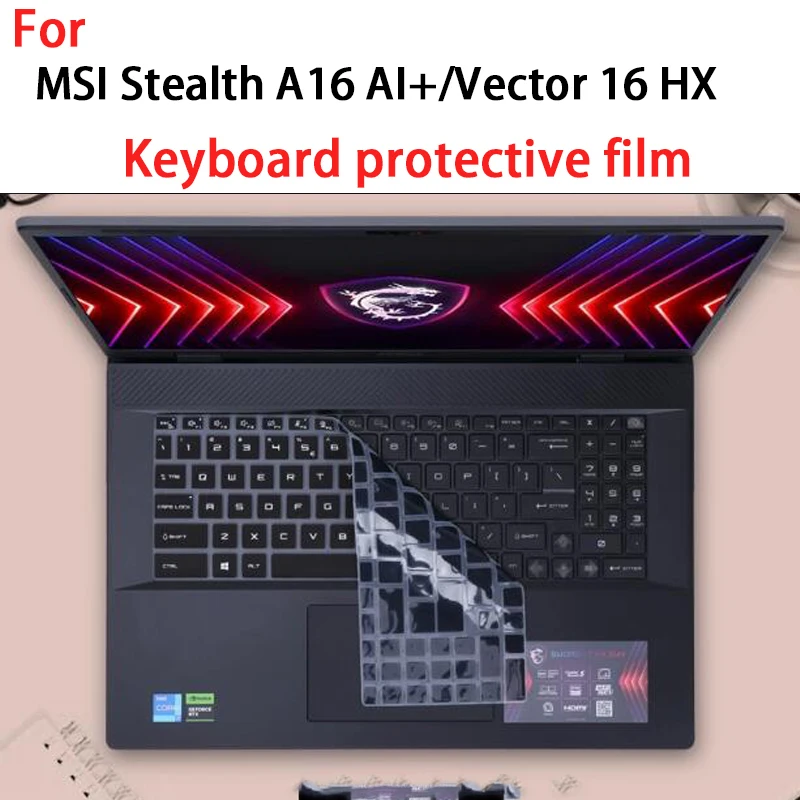 

For MSI Stealth A16 AI+/Vector 16 HX notebook computer accessories dustproof keyboard film screen film privacy peep-proof film