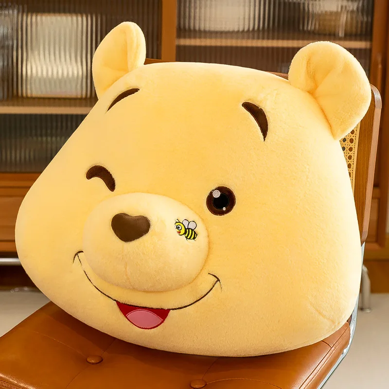 55cm Disney Anime Winnie The Pooh Pillow Cute Cartoon Bear Doll Plush Toy Car Cushion Sleep Pillow Toys for Girl Birthday Gift