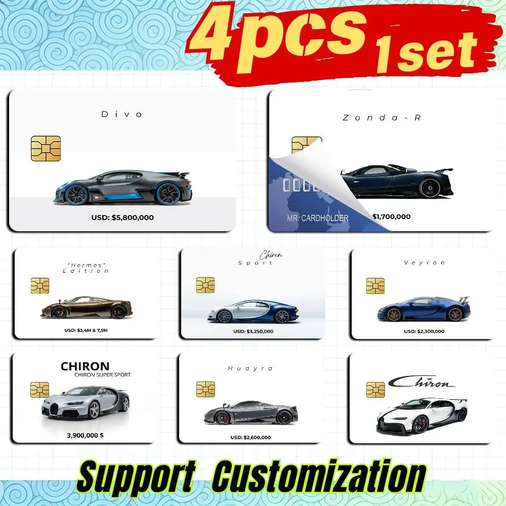 Supre BUG-C-Chiron Divo Series  Card Stickers for Bank Access Protective Waterproof Film Cover Sticker Gift