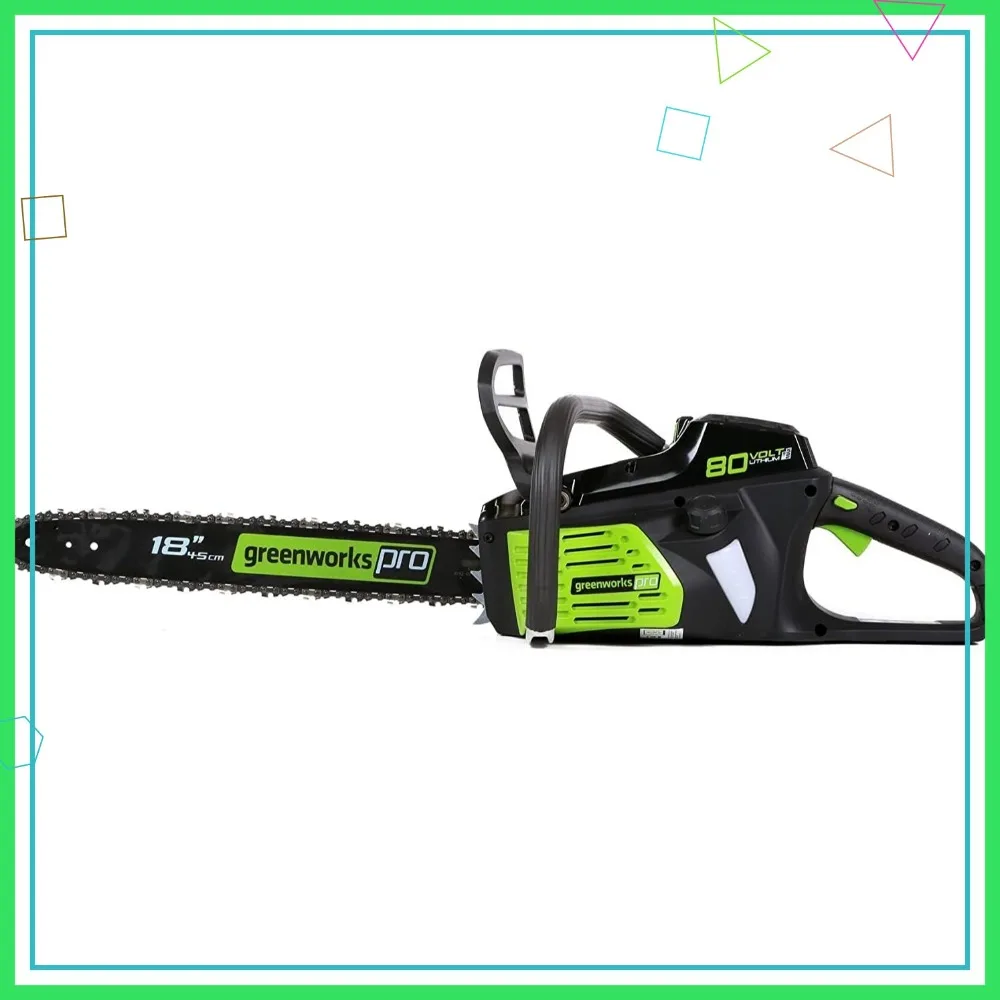 

Беспроводная бесщеточная цепная пила 80В 18 дюймов для валки деревьев, обрезки веток, обрезки кустарников и заготовки дров - только инструмент (без аккумулятора и зарядного устройства)