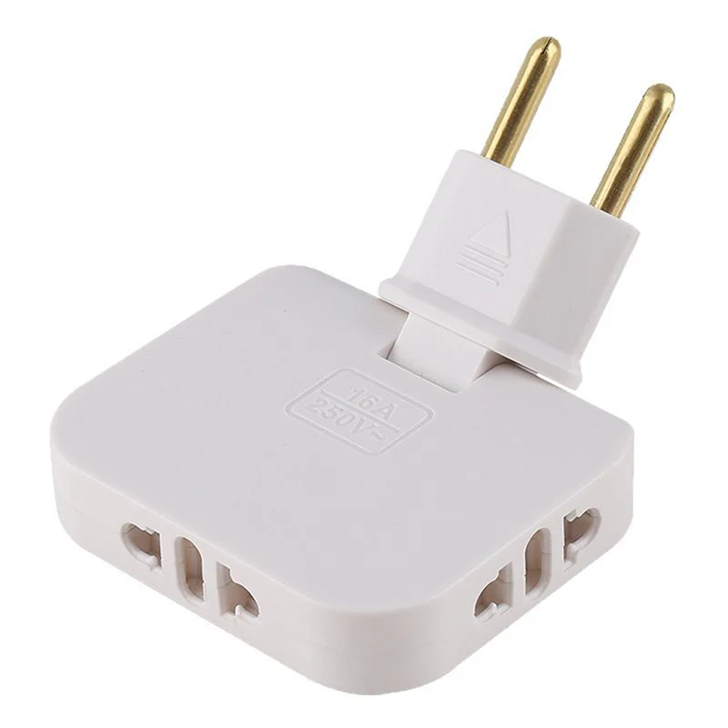 3-in-1-US-zu-EU-Stecker, 180 Grad drehbarer Steckdosenkonverter, europäischer Verlängerungsstecker, Multi-Plug, Mini Slim Wireless-Steckdosenadapter