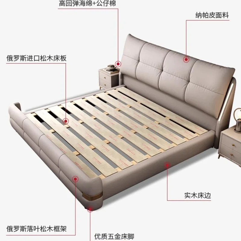 Headboard frames and bed bases tatami super king frame royal bedroom furniture set luxury Bed table king size bed