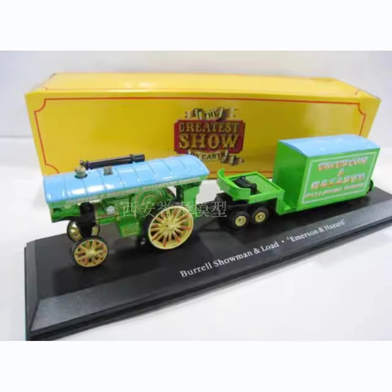 

24cm Long ATLAS Diecast 1:76 Scale Alloy Steam locomotive Truck Trailer Model Collection Souvenir Static Display Boy Toy Gifts