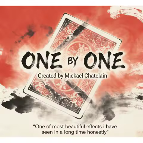 One By One by Mickael Chatelain Poker Deck Magic Trick Gimmick Card Illusion Professional Magician Props Funny Magia