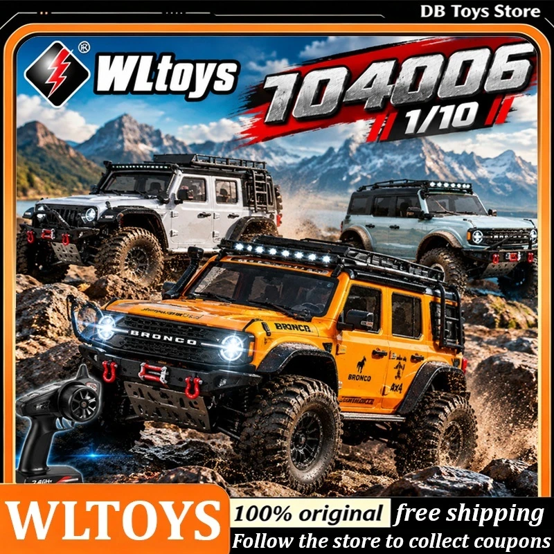 Wltech 104006 Pro 1/10 Rc Car 4Wd Electric Off Road Climbing Vehicle Remote Control Crawler Model For Adult Hobby