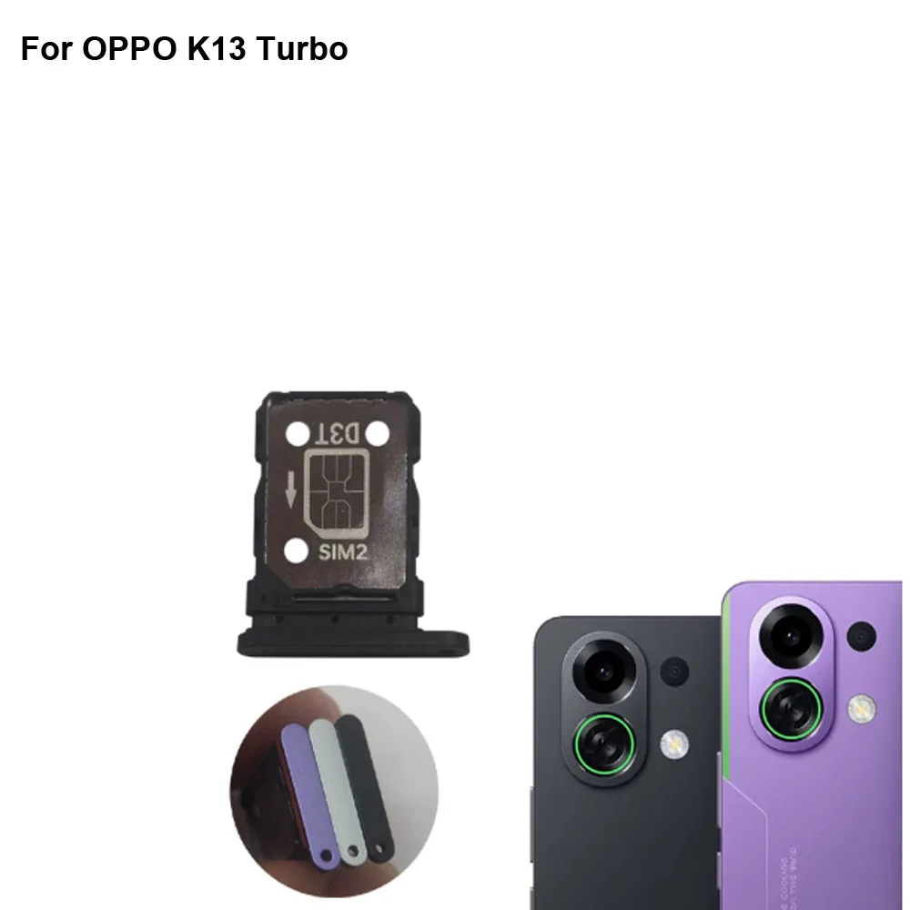 Soporte para tarjeta Sim para OPPO K13 Turbo, ranura para tarjeta para OPPO K 13 Turbo, piezas de repuesto para soporte de tarjeta Sim