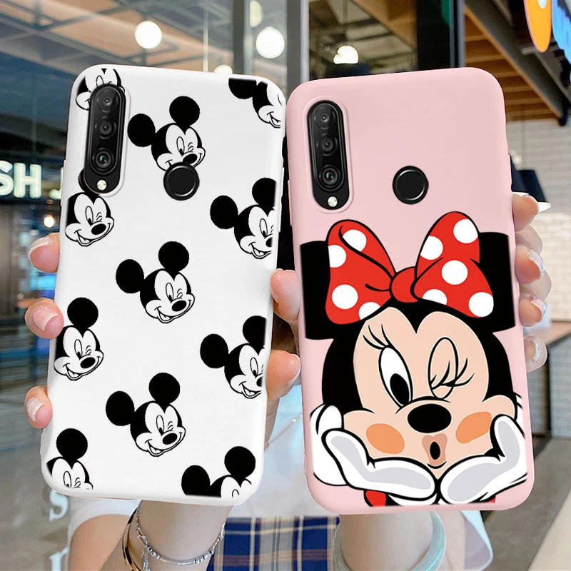 For Huawei P30 P 30 Lite P30 Pro Case Minnie Mickey Mouse Cute Fashion Cartoon Soft Silicone Back Funda For Huawei P30 Lite Bags