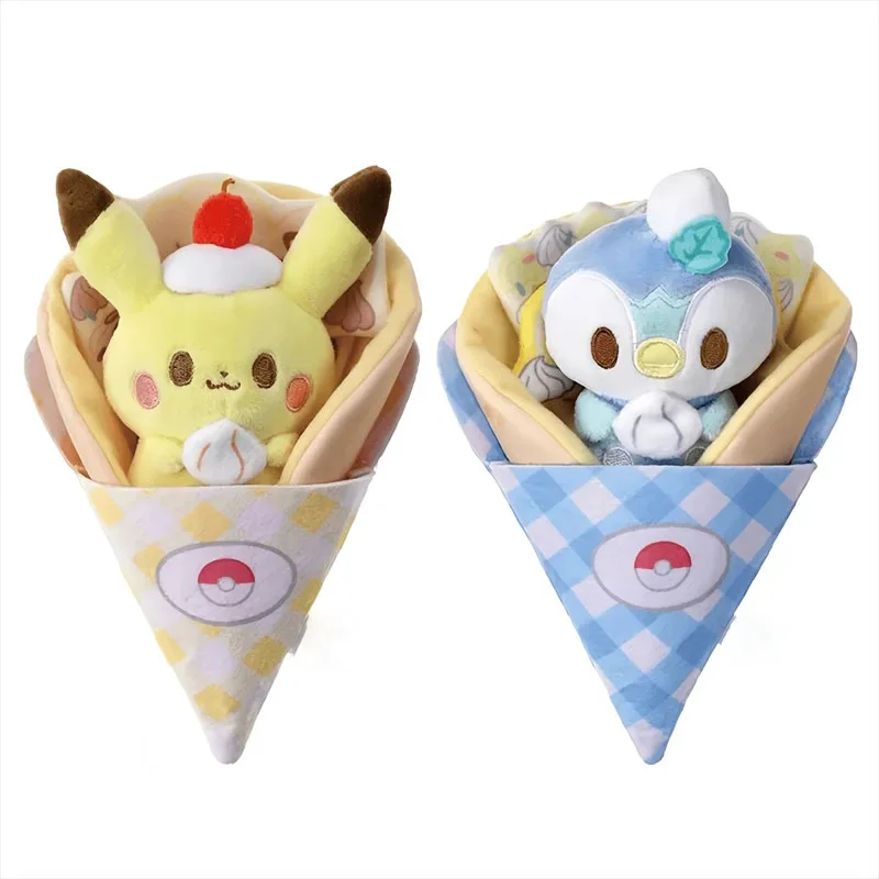 Muñecos de peluche de Pikachu, juguetes Piplup, figura de Anime bonita, juguetes de peluche, muñecas decorativas para regalos de Festival de cumpleaños para niños