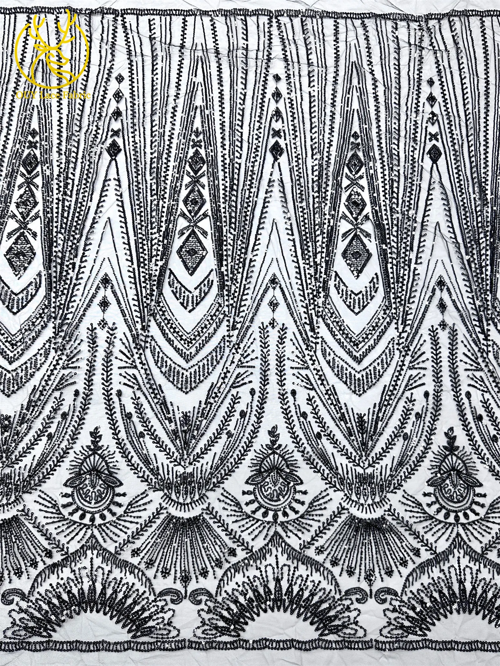 アフリカビーズレース生地 2025 高品質フレンチナイジェリアスパンコール刺繍レース生地ブライダルウェディングドレス縫製