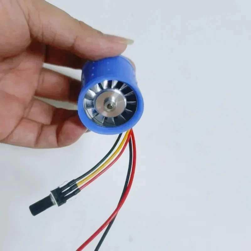 1pcs Mini Brushless Duct Fan DC 12V-24V 100000RPM Ultra high-speed Motor Aluminum Alloy Impeller DC Variable Frequency