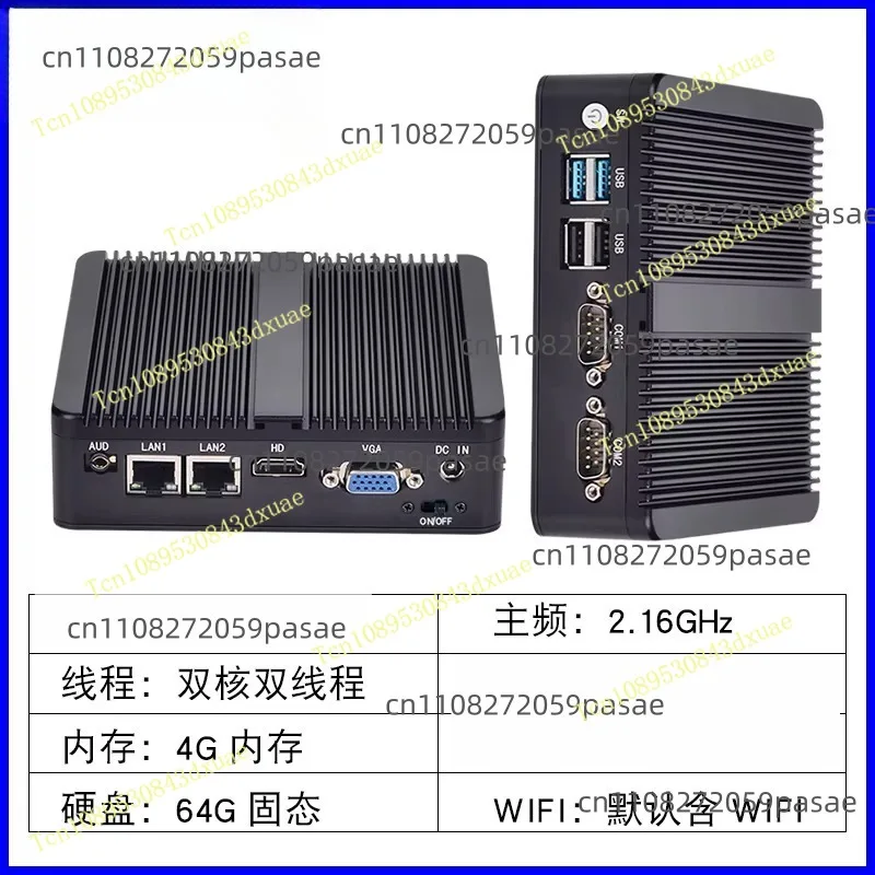 Industrial PC Host Miniature Industrial Computer MiniPC Low-Power Sealed Linux Embedded Fanless