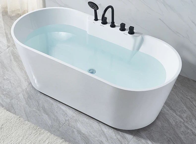 Small household integrated seamless forming acrylic princess bathtub