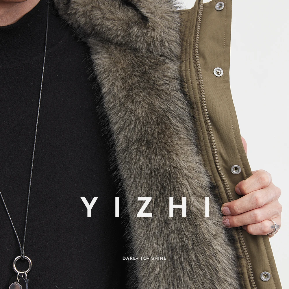 أزياء الرجال الجبل النسر 90 الأبيض بطة أسفل كبيرة أفخم مقنعين أسفل سترة 2025 شتاء جديد يندبروف الدافئة زوجين سترة