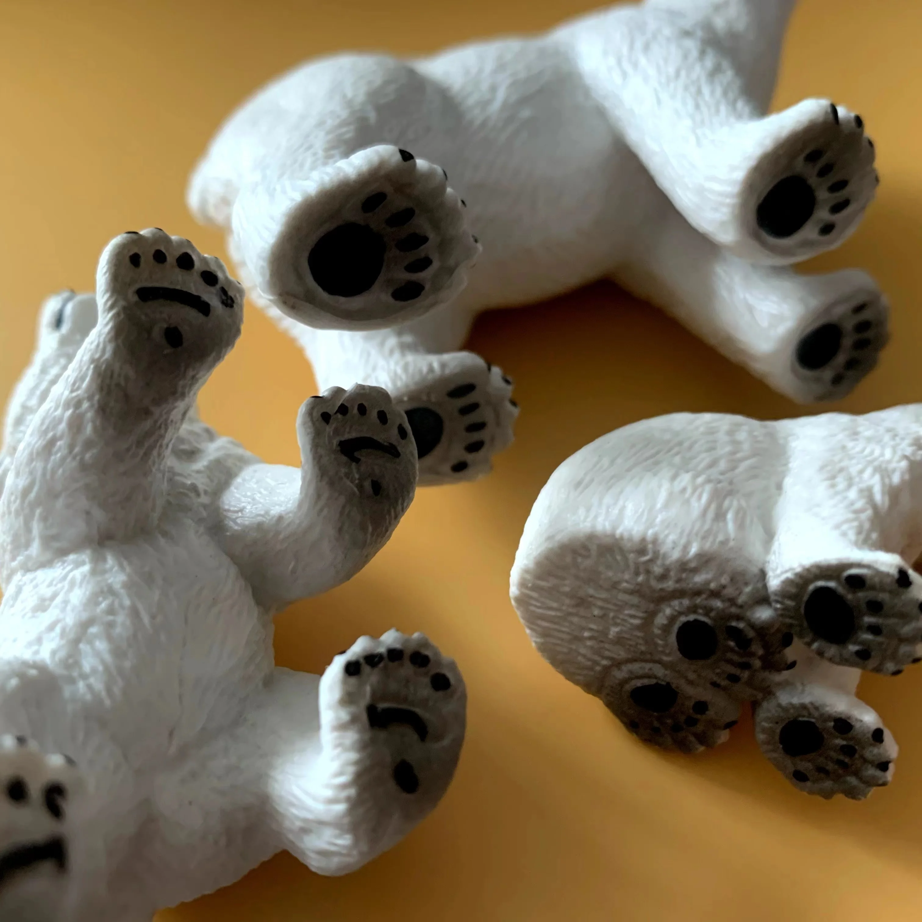 Animal World 3pcs Polar Bear Set Simulated Polar Bear