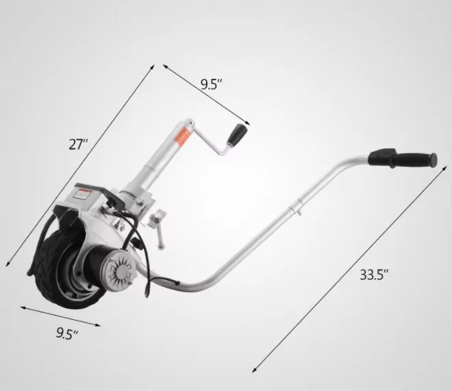 

DG-12V DC 12V Electric Trailer Dolly Boat Vehicle Moving Trailer Electric Car Mover Jack Electric Easy Trailer Moving