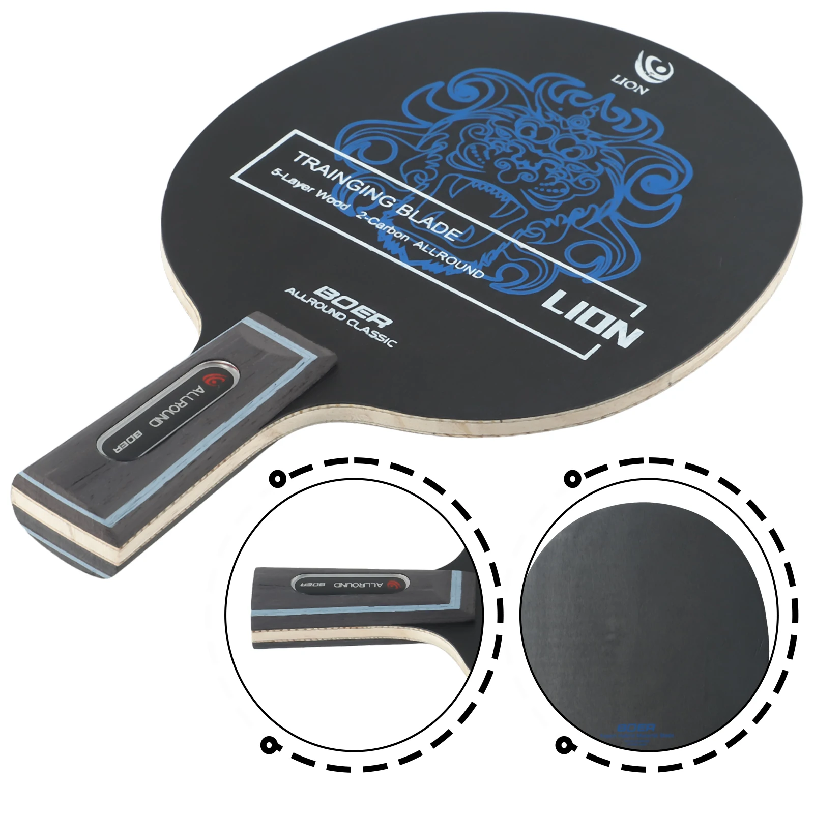 Carbon Base Table Tennis Blade Handmade For Precision 7Ply Pings Pong Paddle Blade Offensive Curve Design Table Tennis Gear