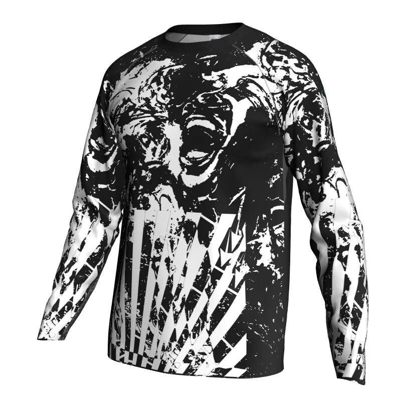 

Men Bicycle Motocross Long Sleeve Jersey Road Top MTB Black Shirt Cycling Sweater Downhill XS-5Xl Clothes Wear Quick-Dry Malliot