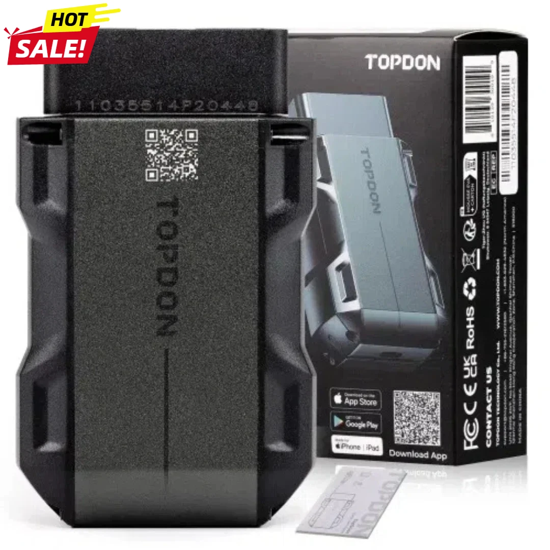 New TopDON Top Scan Pro Mid-level Diagnostic Tool 13 Reset Functions I/M Readiness Injector Coding Tire Pressure Reset Scanner