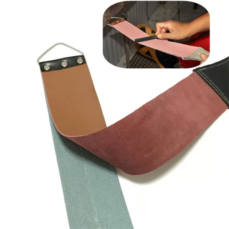 الرجال الحلاقة حزام من الجلد للحلاق مستقيم الحلاقة سكين جلد البقر شحذ ستروب حزام الحلاق الحلاقة حزام الحلاقة اللازمة #1