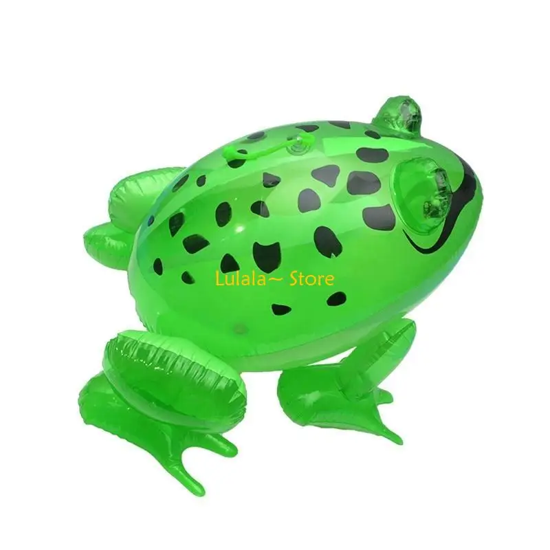 Y4QA Frogs Balloon Inflatable Frogs Light Up Realistic Frogs Balloon PVC Inflatable Light Up Realistic Frogs Balloon
