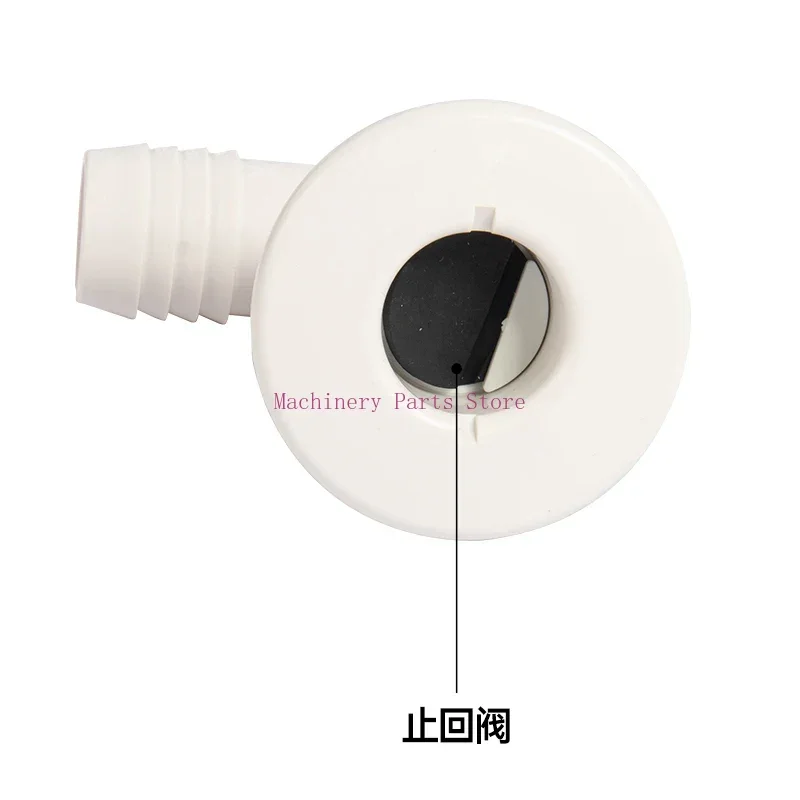 Boat Water Drain 90 Degree Elbow Drainage Scupper ABS White Black Connector Hose Coupling Drain Outlet Yacht Marine Part view 3