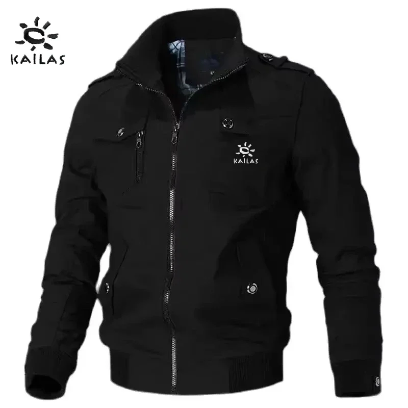

KAILAS Spring and Autumn Men's High Quality Cotton Multi functional Leisure Jacket Outdoor Sports Mountaineering Coat Top