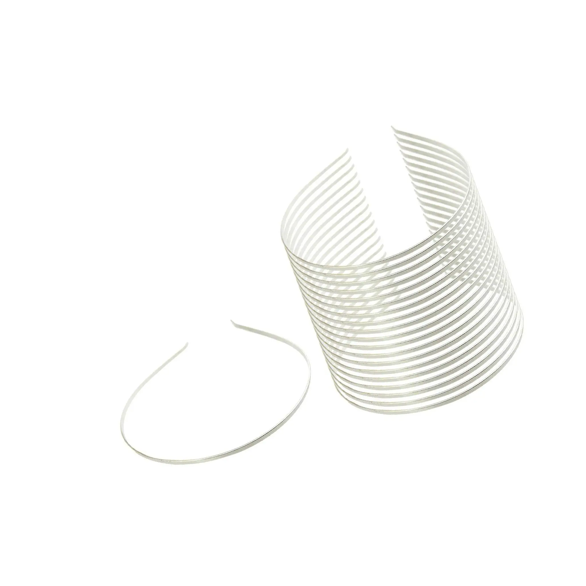 

20 Pieces Smooth Metal Headband Iron Hair Band for Cosplay Gift Party