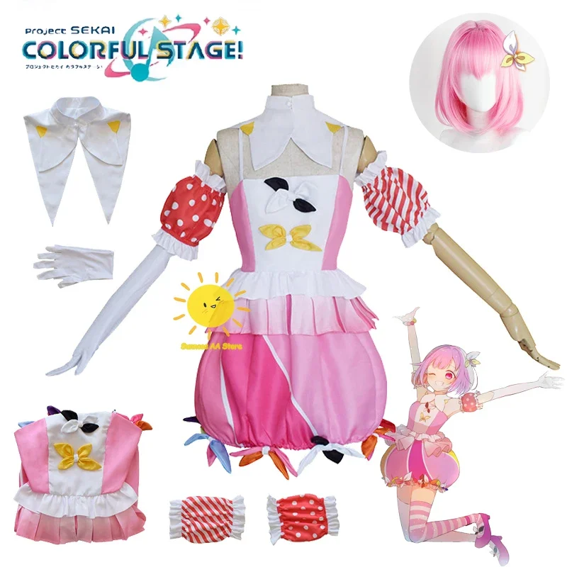 Game Otori Emu Cosplay Project Sekai Colorful Stage Cosplay Costumes Otori Emu Uniform Dress Wig Halloween Party Cos Women Girls