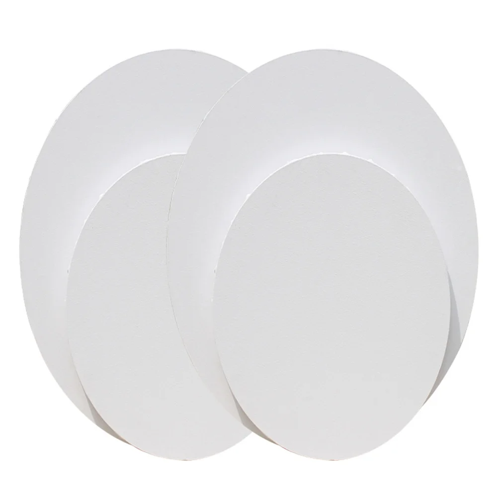 

5 pcs Oval Oil Painting Board 24X30Cm Thickened Cotton Canvas For Diy Art Panels Sketching Supplies White Artist Paper Board