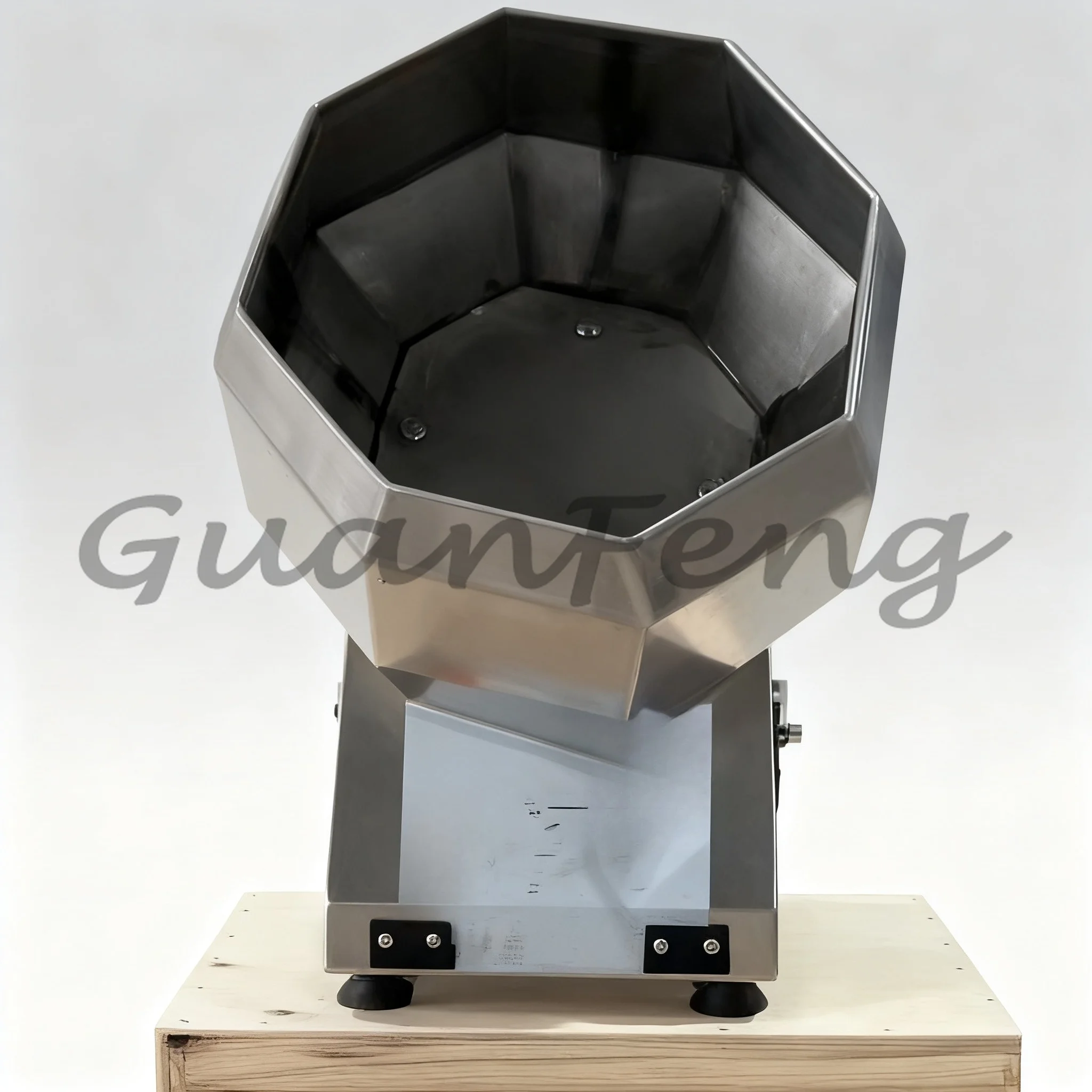 Multifunctional Octagonal Seasoning Drum Mixer, Commercial Snack Flavor Coating Machine for Puffed Food & Potato Chips