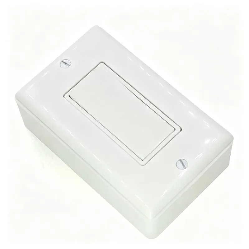 For 118 Type US Standard Wall Switch, 120V Single Pole Rocker Switch with Box and Panel