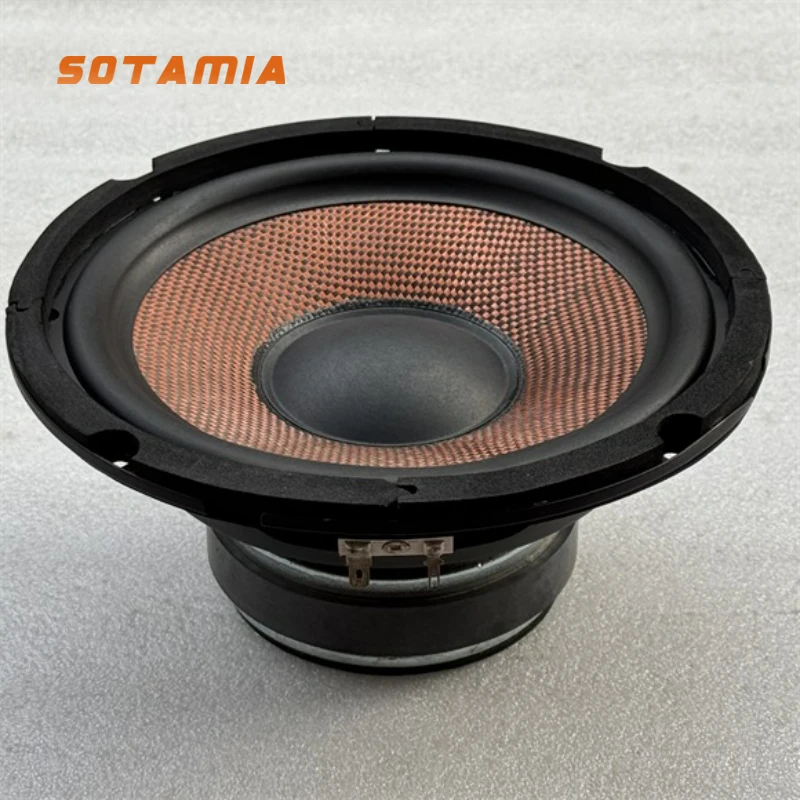 

SOTAMIA, 1 шт., 8-дюймовый средний басовый динамик, 8 Ом, 80 Вт, плетеная раковина, резиновый край, дизайн, сабвуфер для караоке, диаметр динамика 21 см