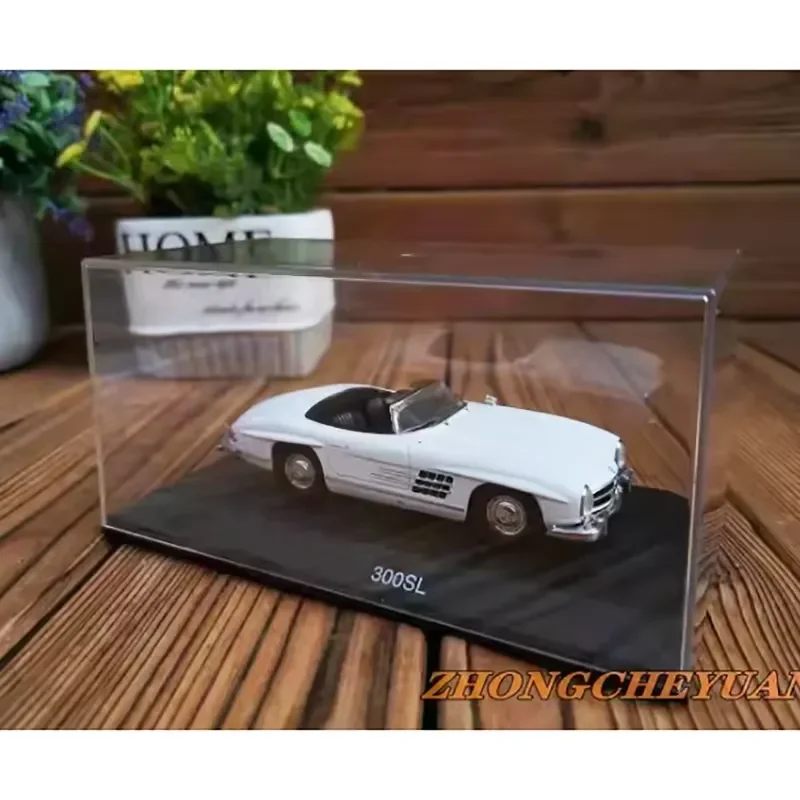 for 1:43 Scale 300SL Convertible Diecast Alloy Car Model Vintage Simulation Static Display Ornament Collectible Gift Toy