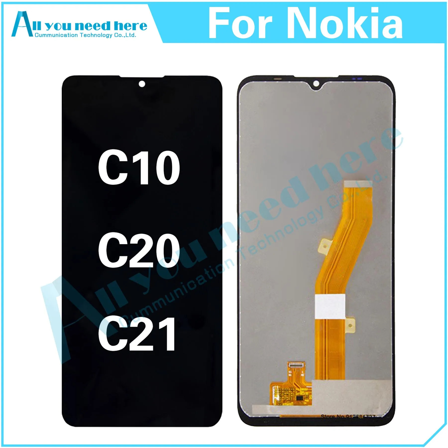 

For Nokia C10 C20 C21 TA-1342 TA-1339 TA-1348 TA-1352 TA-1356 TA-1356 TA-1352 LCD Display Touch Screen Digitizer Assembly