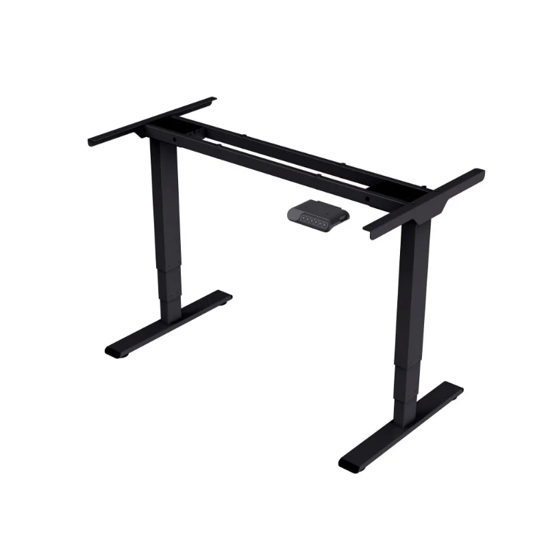 Electric home office workstation with adjustable height standing desk