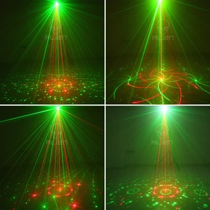 Alien-Luz wiederaufladbare Festplatte, aktivierter Sound, RGB-LED-Strobe, Laser-Projektorbühne für Tanz, Geburtstag, Ehe, Bar, Weihnachtsfeier 12 Hauptverkäufe von Trail Laser - №3