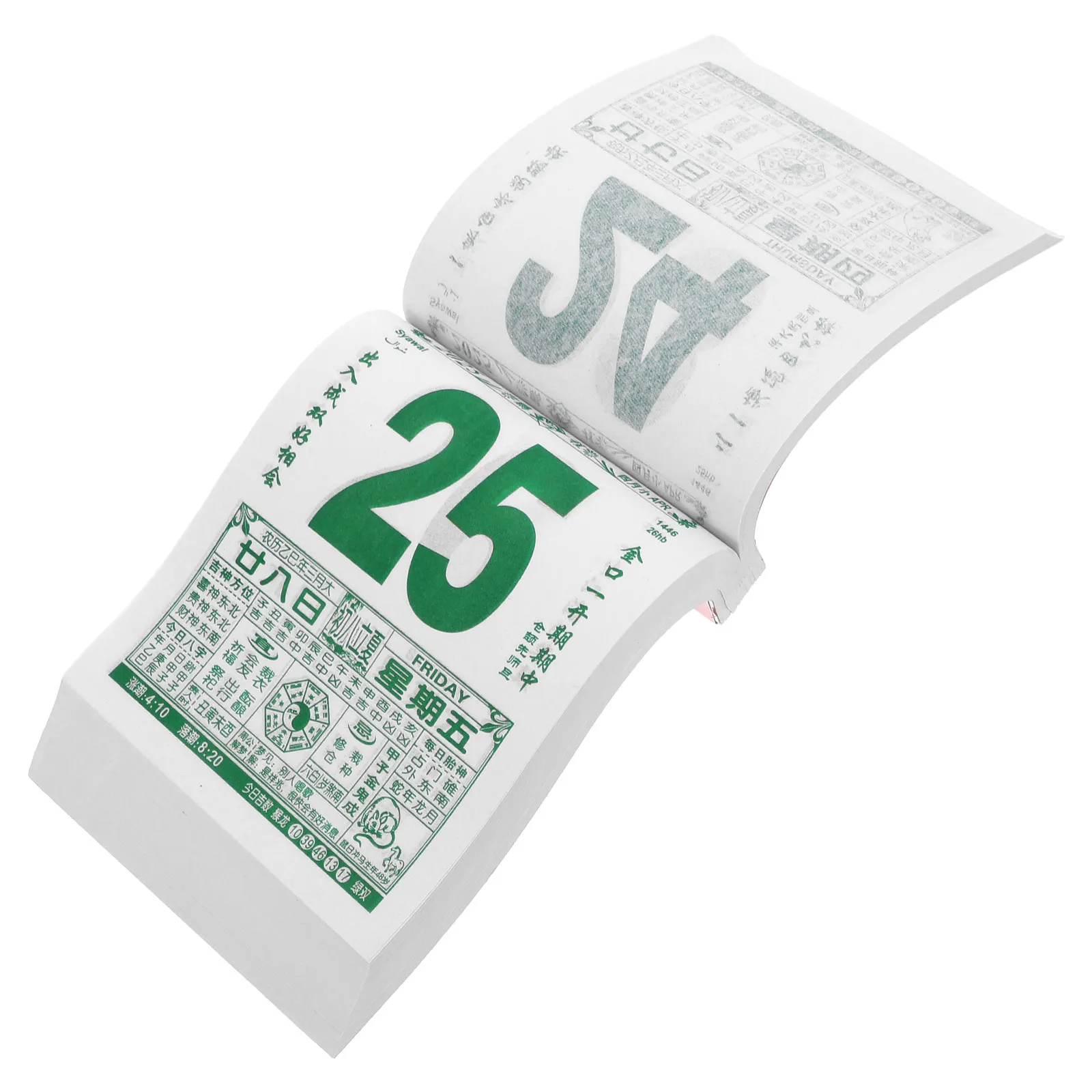 

Китайский ежедневный лунный календарь на год Змеи, отрывной, на 365 дней, с указанием солнечных терминов, зодиака и фэн-шуй, настенный, ежемесячный планировщик