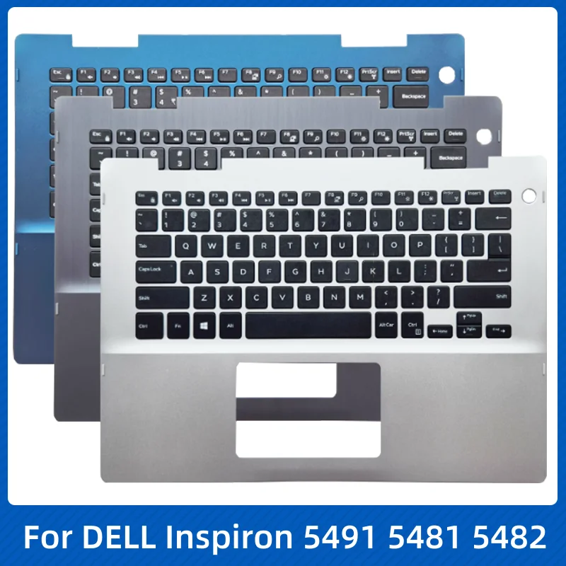 New For Dell Inspiron 14-5000 5491 5481 5482 2 in1 Laptop Original US/UKCA/CH Keyboard With Palmrest Upper Cover  Bottom Case