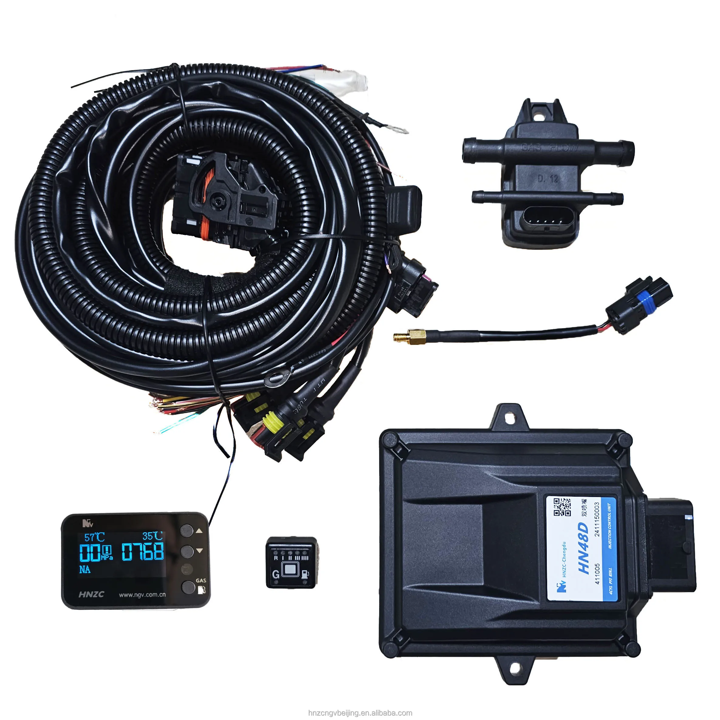 custom Dual Nozzle (DIS) Lpg/cng Vehicle Gas Equipment/Conversion Kit for Sequential Injection System Autogas Kit Dual Fuels