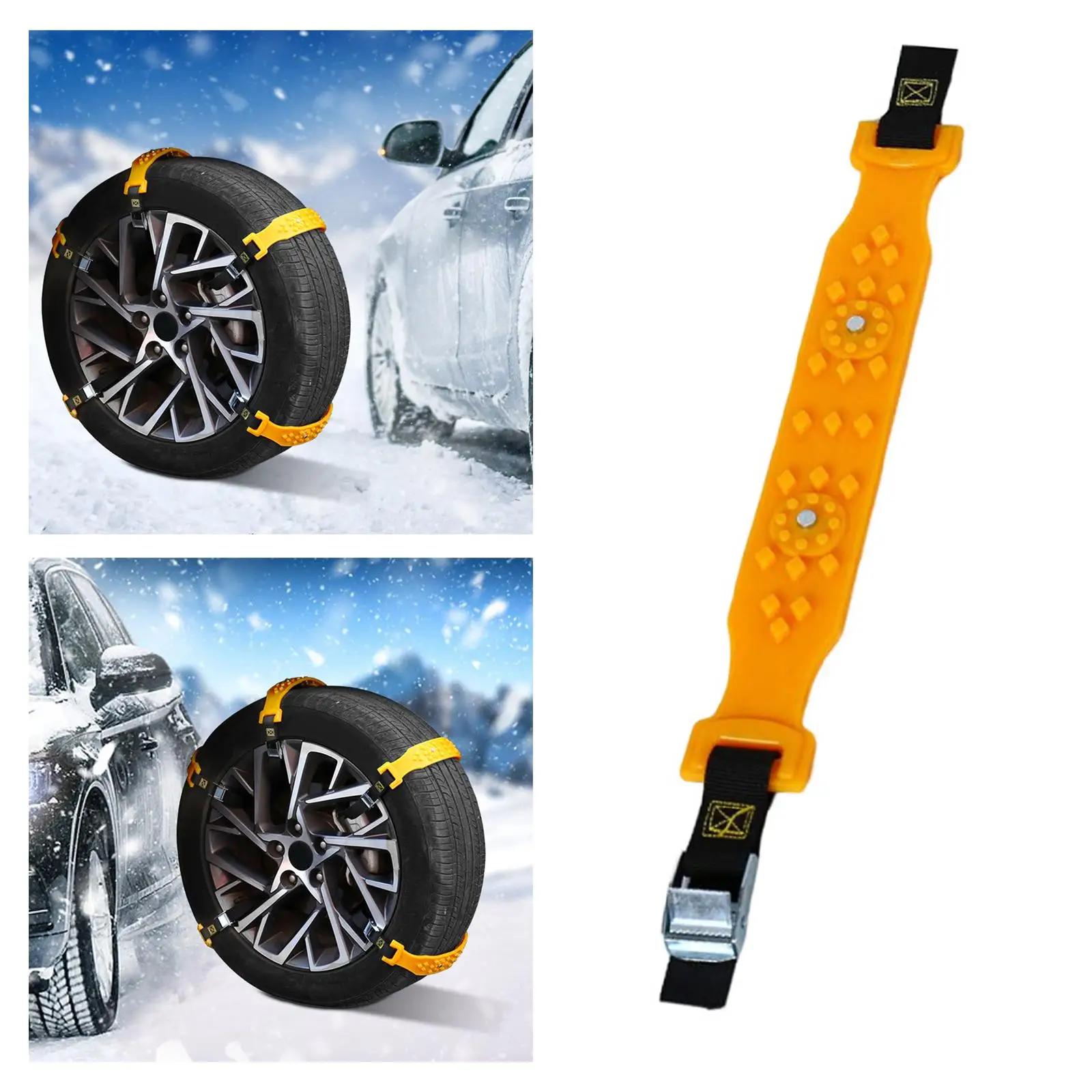 Car Chain Tire,Traction Chain,Anti Skid Mud Chain Snow Chain Emergency Strap for Automotive Sand Outdoor Sports Vehicles