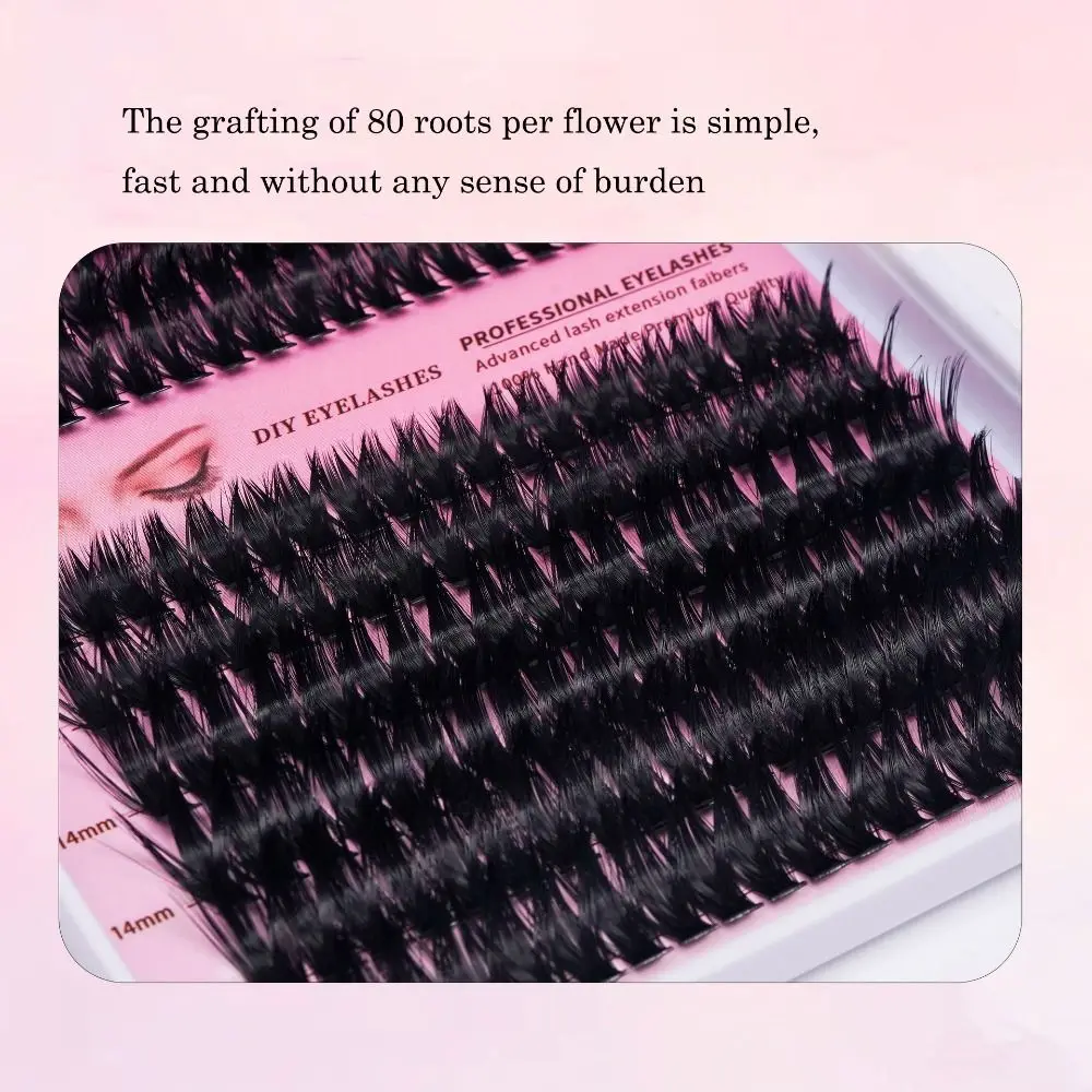 محاكاة الكورية نمط لتقوم بها بنفسك الرموش الصناعية العين الهزلية الطبيعية تذوب الساخن مجموعة واحدة لتقوم بها بنفسك ثلاثية الأبعاد D-Curl جلدة ماكياج أداة