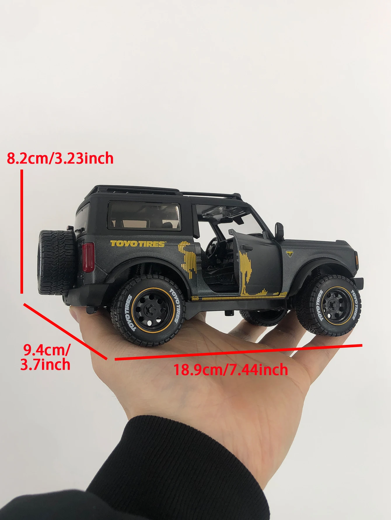 Maisto 1:24 simulated zinc alloy 2021 Ford Bronco Badlands model car, static ornament, metal collectible gift car - view 6