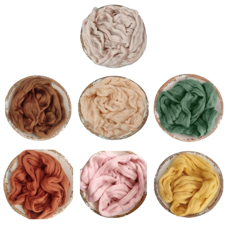 Infant Photo Props Basket Wool Rugs DIY Photo Background Photostudio Backdrop Accessories Newborn Photo Basket Filler